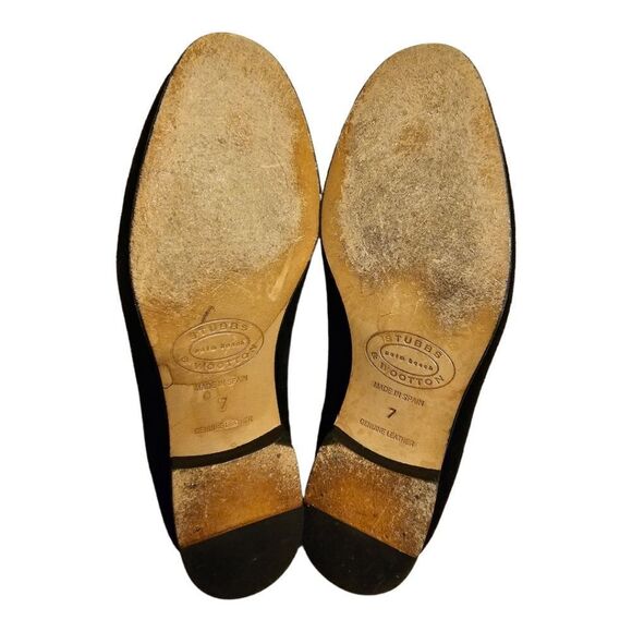 SOLD!!! STUBBS & WOOTTON Embroidered Velvet Loafers - Size 7 - Picture 3 of 6